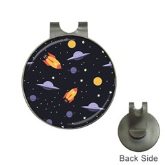 Cosmos Rockets Spaceships Ufos Hat Clips With Golf Markers by Amaryn4rt