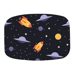 Cosmos Rockets Spaceships Ufos Mini Square Pill Box by Amaryn4rt