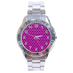 Metallic Mesh Screen Stainless Steel Analogue Watch by impacteesstreetweareight