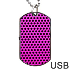 Metallic Mesh Screen Dog Tag Usb Flash (one Side) by impacteesstreetweareight