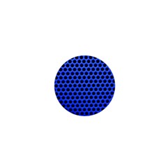 Metallic Mesh Screen-blue 1  Mini Buttons by impacteesstreetweareight