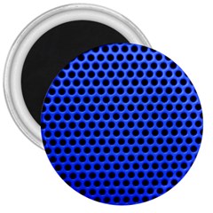 Metallic Mesh Screen-blue 3  Magnets by impacteesstreetweareight