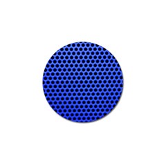 Metallic Mesh Screen-blue Golf Ball Marker by impacteesstreetweareight