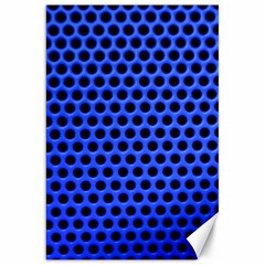 Metallic Mesh Screen-blue Canvas 20  X 30  by impacteesstreetweareight