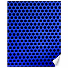 Metallic Mesh Screen-blue Canvas 11  X 14  by impacteesstreetweareight