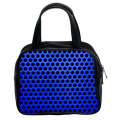 Metallic Mesh Screen-blue Classic Handbag (two Sides) by impacteesstreetweareight