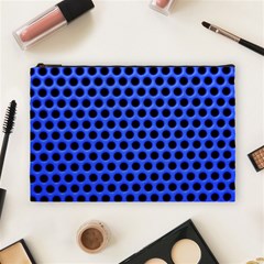 Metallic Mesh Screen-blue Cosmetic Bag (large) by impacteesstreetweareight