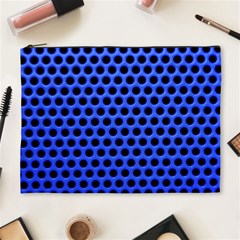 Metallic Mesh Screen-blue Cosmetic Bag (xl) by impacteesstreetweareight