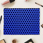 Metallic Mesh Screen-blue Cosmetic Bag (XL) Front