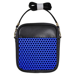 Metallic Mesh Screen-blue Girls Sling Bag by impacteesstreetweareight