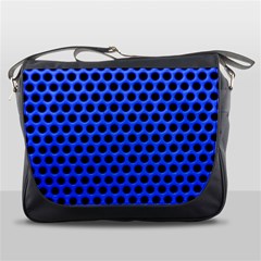 Metallic Mesh Screen-blue Messenger Bag by impacteesstreetweareight