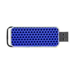 Metallic Mesh Screen-blue Portable Usb Flash (two Sides) by impacteesstreetweareight