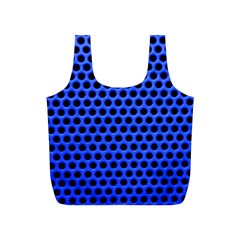 Metallic Mesh Screen-blue Full Print Recycle Bag (s) by impacteesstreetweareight