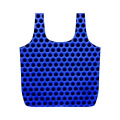 Metallic Mesh Screen-blue Full Print Recycle Bag (m) by impacteesstreetweareight