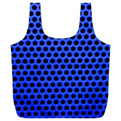 Metallic Mesh Screen-blue Full Print Recycle Bag (xxxl) by impacteesstreetweareight