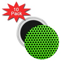 Metallic Mesh Screen-green 1 75  Magnets (10 Pack)  by impacteesstreetweareight