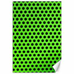 Metallic Mesh Screen-green Canvas 12  X 18  by impacteesstreetweareight