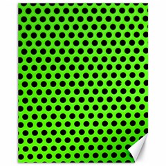 Metallic Mesh Screen-green Canvas 11  X 14  by impacteesstreetweareight