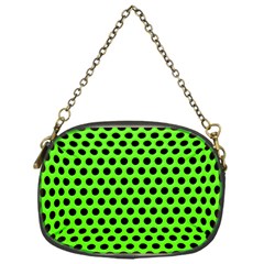 Metallic Mesh Screen-green Chain Purse (one Side) by impacteesstreetweareight