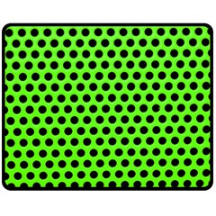 Metallic Mesh Screen-green Fleece Blanket (medium)  by impacteesstreetweareight