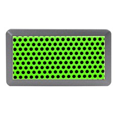 Metallic Mesh Screen-green Memory Card Reader (mini) by impacteesstreetweareight