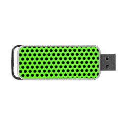 Metallic Mesh Screen-green Portable Usb Flash (one Side) by impacteesstreetweareight