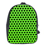 Metallic Mesh Screen-green School Bag (XL) Front