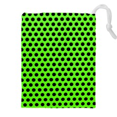 Metallic Mesh Screen-green Drawstring Pouch (5xl) by impacteesstreetweareight