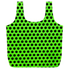 Metallic Mesh Screen-green Full Print Recycle Bag (xxl) by impacteesstreetweareight