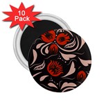 Folk flowers pattern Floral surface design Seamless pattern 2.25  Magnets (10 pack)  Front