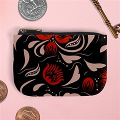 Folk Flowers Pattern Floral Surface Design Seamless Pattern Mini Coin Purse by Eskimos