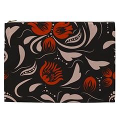 Folk Flowers Pattern Floral Surface Design Seamless Pattern Cosmetic Bag (xxl) by Eskimos