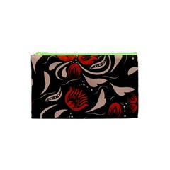 Folk Flowers Pattern Floral Surface Design Seamless Pattern Cosmetic Bag (xs) by Eskimos