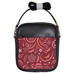 Folk flowers pattern Floral surface design Seamless pattern Girls Sling Bag Front