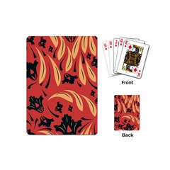 Folk Flowers Pattern Floral Surface Design Seamless Pattern Playing Cards Single Design (mini) by Eskimos