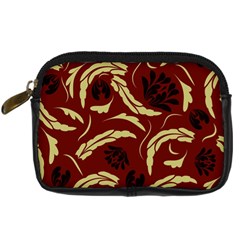 Folk Flowers Pattern Floral Surface Design Seamless Pattern Digital Camera Leather Case by Eskimos