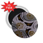 Folk flowers pattern Floral surface design Seamless pattern 2.25  Magnets (10 pack)  Front