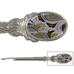 Folk Flowers Pattern Floral Surface Design Seamless Pattern Letter Opener by Eskimos