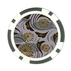 Folk Flowers Pattern Floral Surface Design Seamless Pattern Poker Chip Card Guard by Eskimos