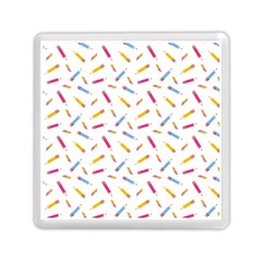 Multicolored Pencils And Erasers Memory Card Reader (square) by SychEva