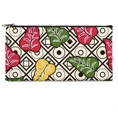 Leaves Foliage Batik Seamless Pencil Case by Amaryn4rt