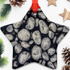 White Rocks Close Up Pattern Photo Ornament (star) by dflcprintsclothing