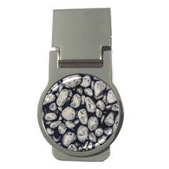 White Rocks Close Up Pattern Photo Money Clips (round)  by dflcprintsclothing