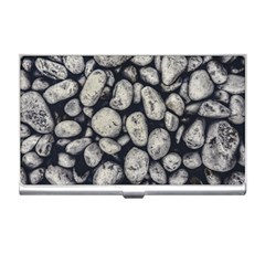 White Rocks Close Up Pattern Photo Business Card Holder