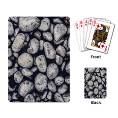 White Rocks Close Up Pattern Photo Playing Cards Single Design (rectangle) by dflcprintsclothing