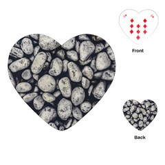 White Rocks Close Up Pattern Photo Playing Cards Single Design (heart) by dflcprintsclothing