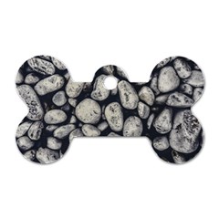 White Rocks Close Up Pattern Photo Dog Tag Bone (one Side) by dflcprintsclothing