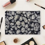 White Rocks Close Up Pattern Photo Cosmetic Bag (Large) Front