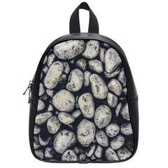 White Rocks Close Up Pattern Photo School Bag (small) by dflcprintsclothing