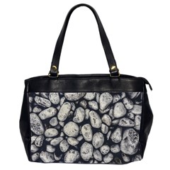 White Rocks Close Up Pattern Photo Oversize Office Handbag (2 Sides) by dflcprintsclothing